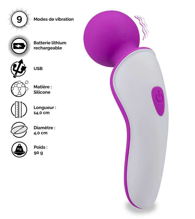 Mini vibromasseur wand Passenger