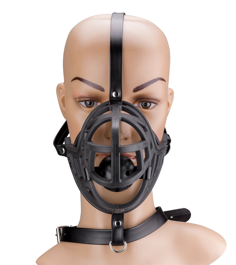 Muselière avec gag-ball amovible