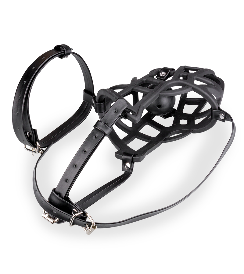 Muselière avec gag-ball amovible