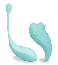 Charger l&#39;image dans la galerie, Oeuf vibrant avec télécommande aspire clitoris Namasté