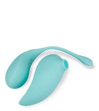 Charger l&#39;image dans la galerie, Oeuf vibrant avec télécommande aspire clitoris Namasté