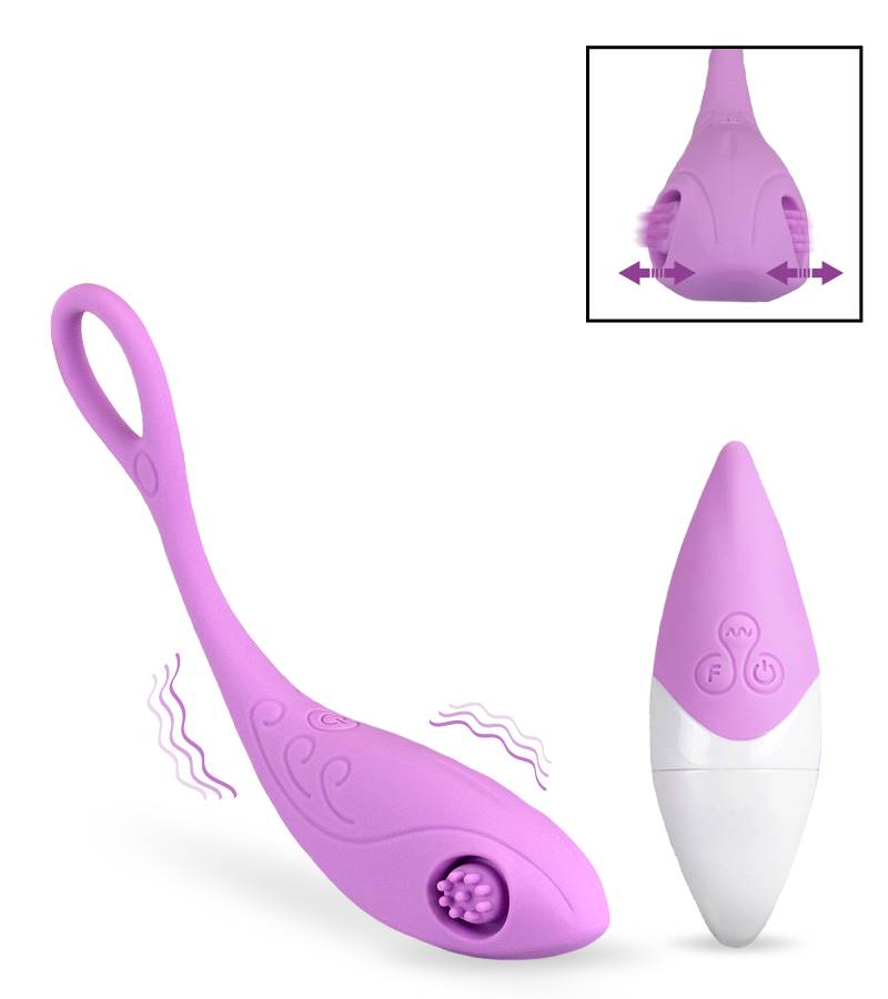 Oeuf vibrant stimulateur de clitoris à picots
