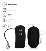 Charger l&#39;image dans la galerie, Oeuf vibrant télécommande Brava - M