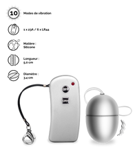 Charger l&#39;image dans la galerie, Oeuf vibrant télécommandé Brava - S