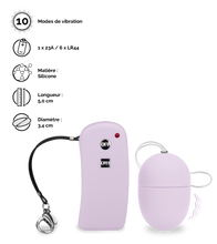 Charger l&#39;image dans la galerie, Oeuf vibrant télécommandé Brava - S