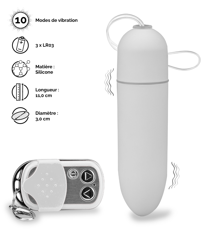 Oeuf vibrant télécommandé XXL