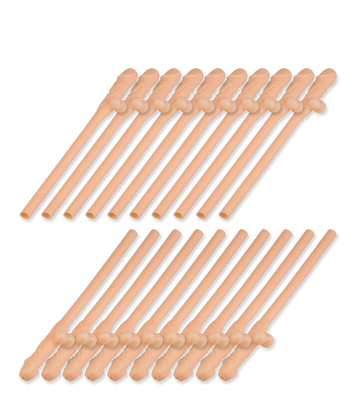 Paille pénis - Lot de 20