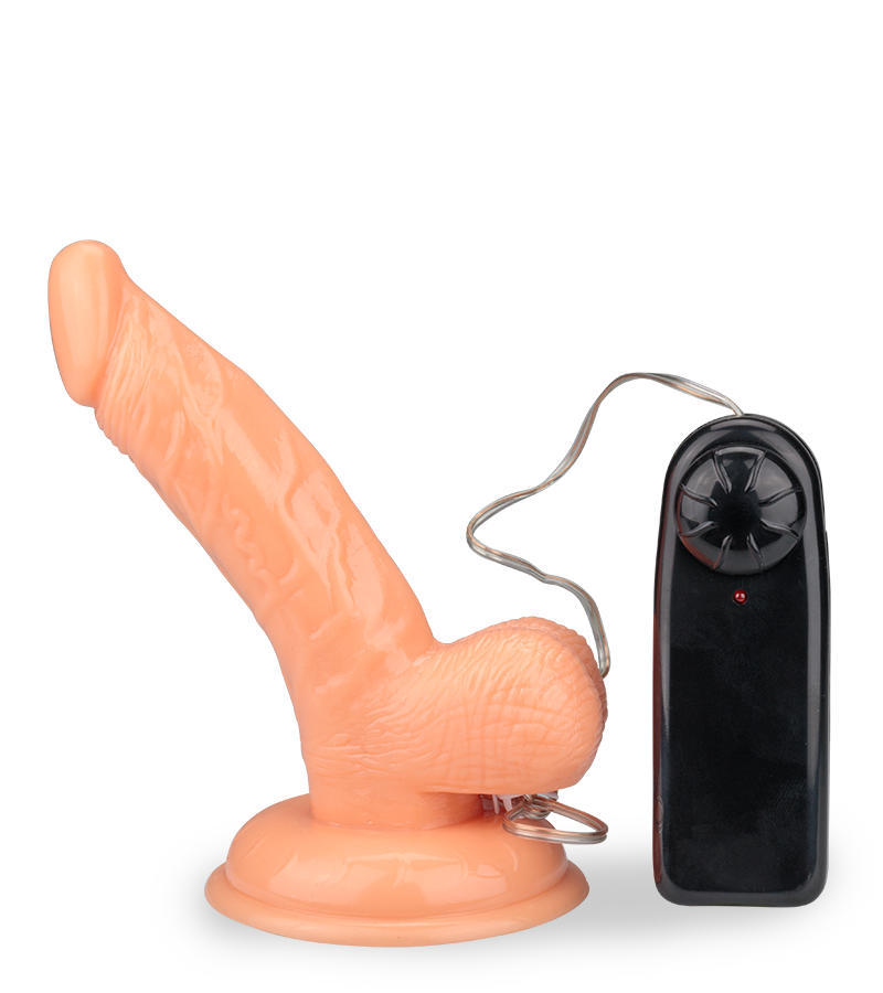 Petit gode ventouse vibrant