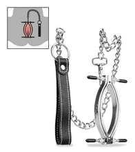 Charger l&#39;image dans la galerie, Pince à vagin en acier inoxydable + laisse