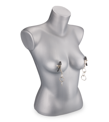 Pinces à seins 3 anneaux métal