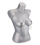 Pinces à seins 3 anneaux métal