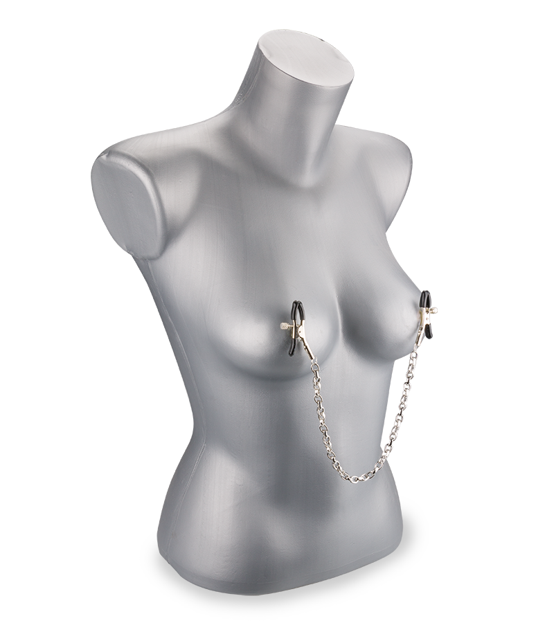 Pinces à seins chainette métal