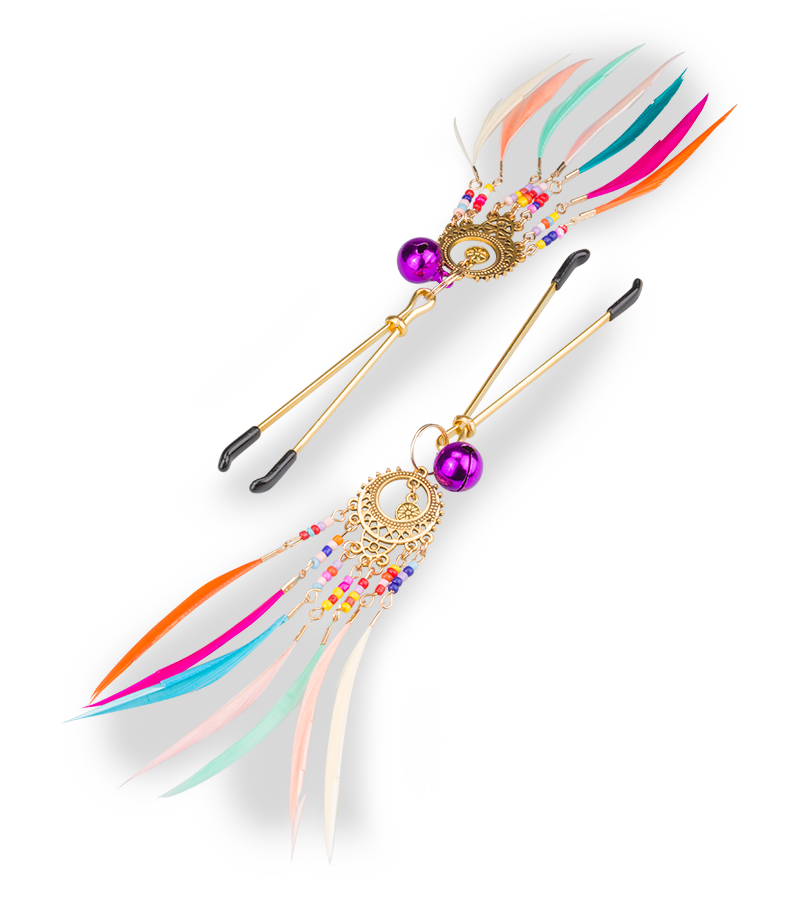 Pinces à tétons avec grelots Rio