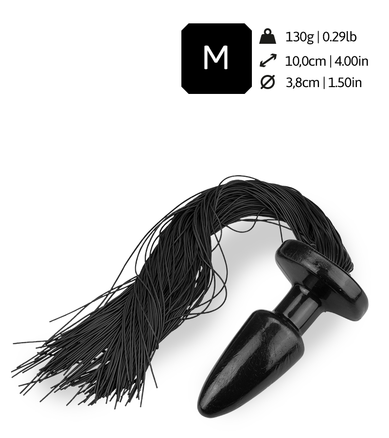 Plug anal à lanières en silicone