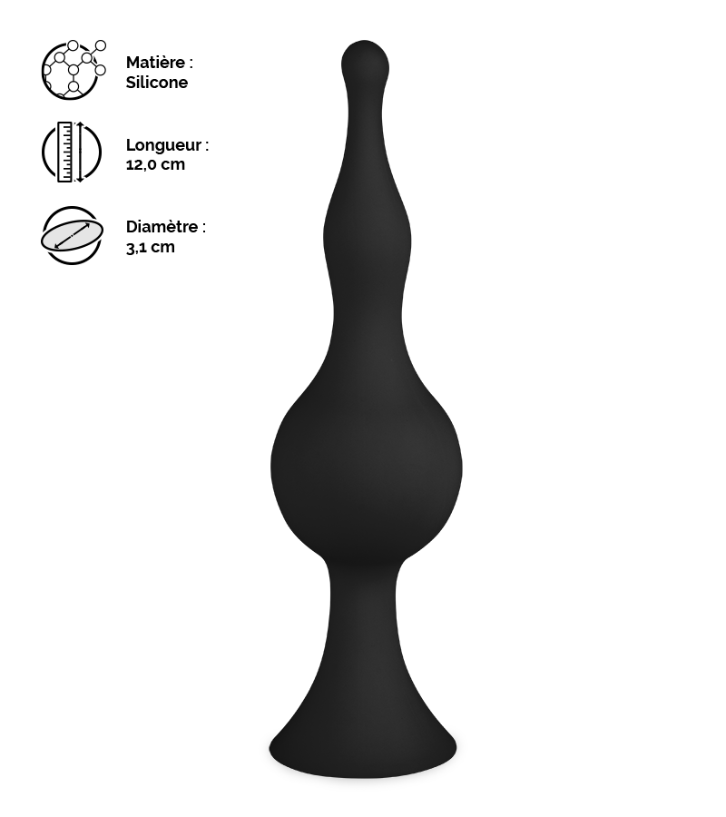 Plug anal à ventouse Blob