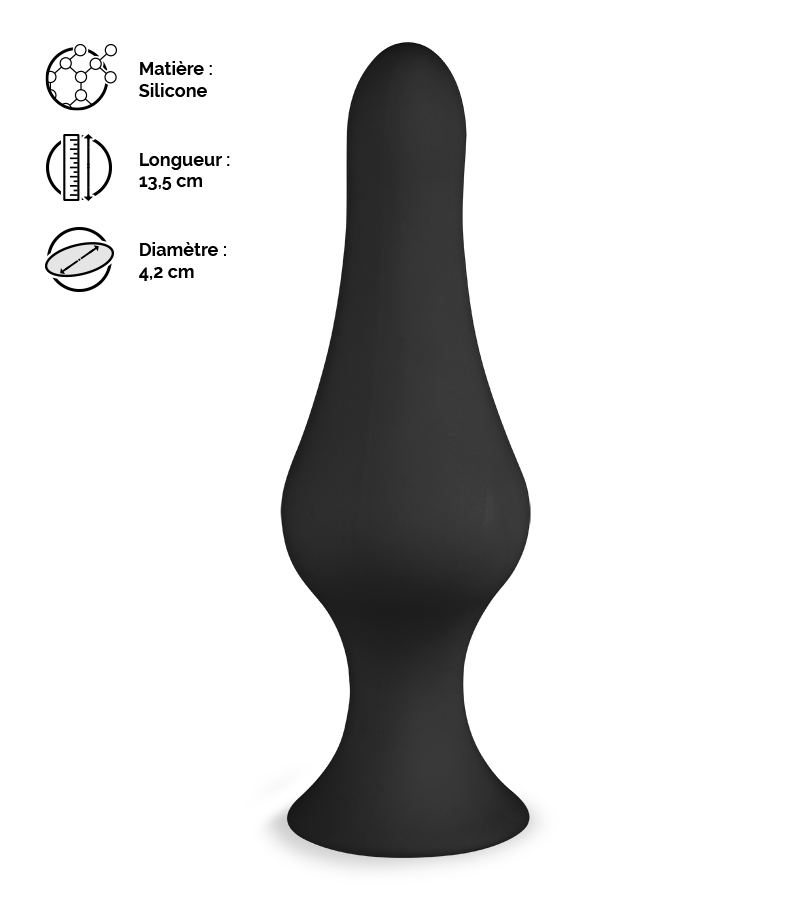 Plug anal à ventouse Flame