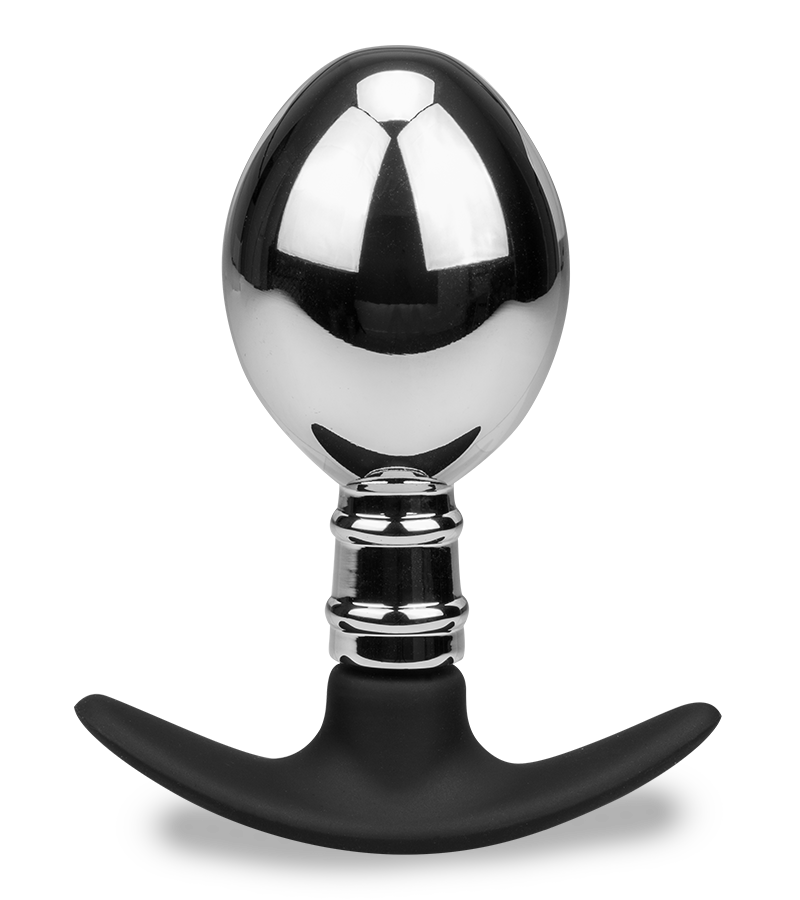 Plug anal acier et silicone Smash