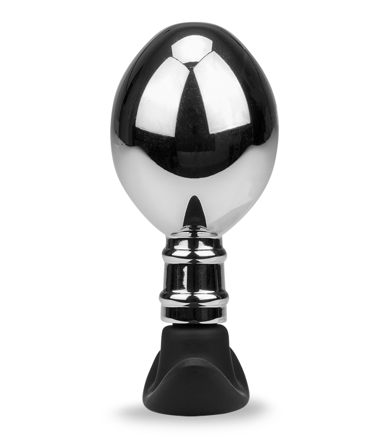 Plug anal acier et silicone Smash
