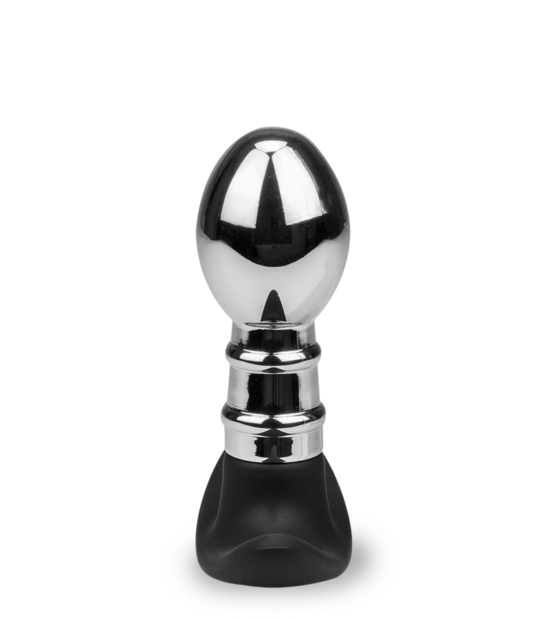 Plug anal acier et silicone Smash