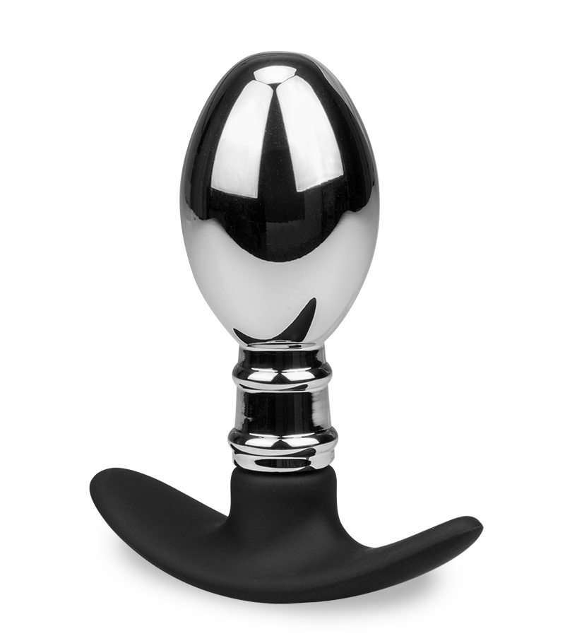 Plug anal acier et silicone Smash