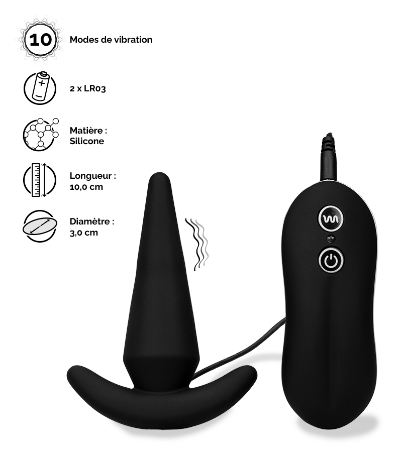Plug anal ancre vibrant