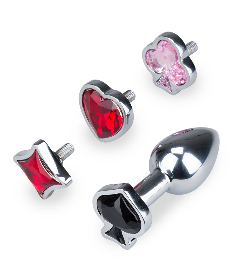 Plug anal avec 4 bijoux interchangeables Symbols
