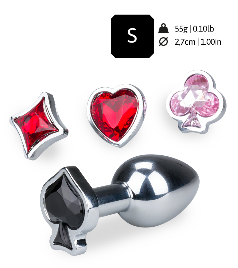 Plug anal avec 4 bijoux interchangeables Symbols