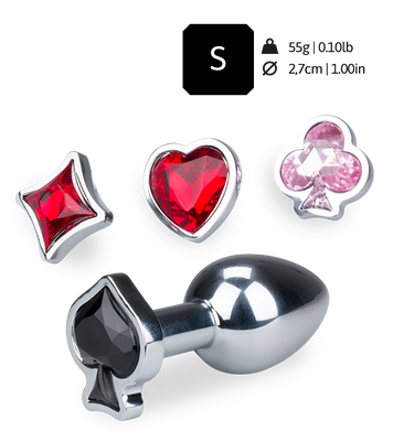 Plug anal avec 4 bijoux interchangeables Symbols