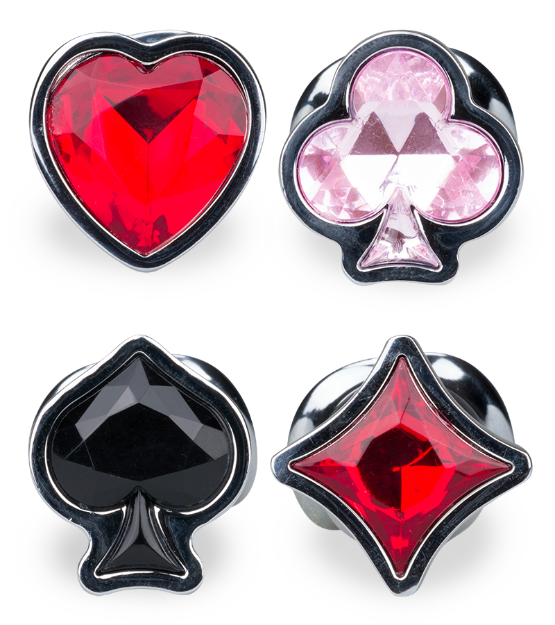 Plug anal avec 4 bijoux interchangeables Symbols