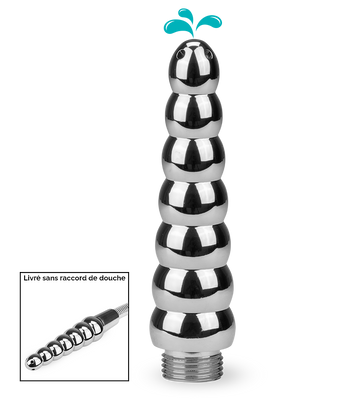 Plug anal chapelet 7 boules enema embout pommeau de douche
