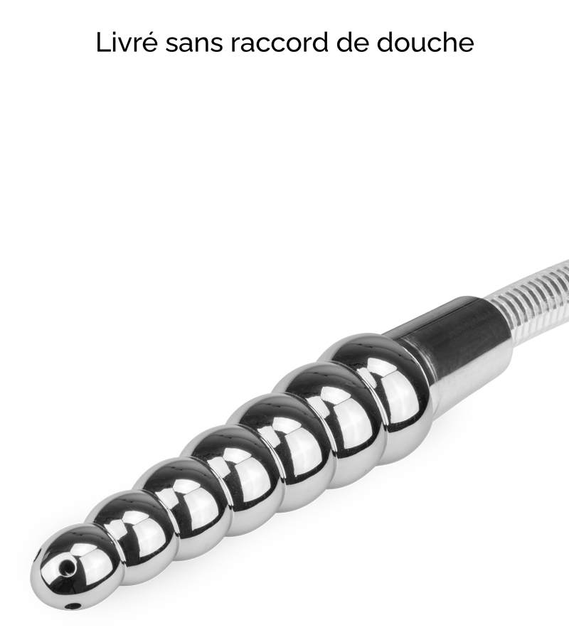 Plug anal chapelet 7 boules enema embout pommeau de douche
