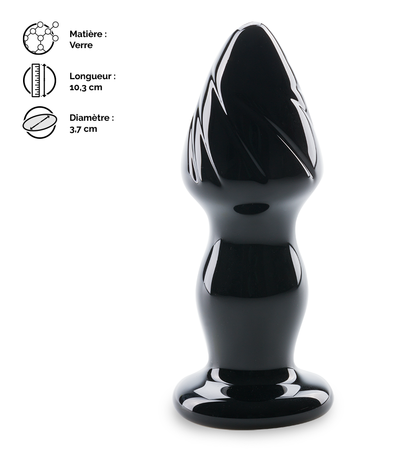 Plug anal en verre Dahlia