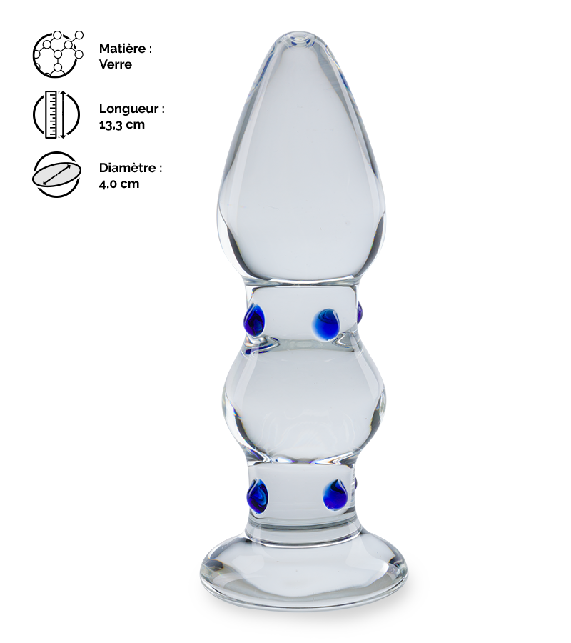Plug anal en verre Gem