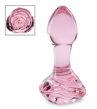 Charger l&#39;image dans la galerie, Plug anal en verre Romantic Rose