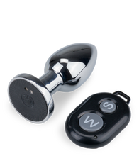 Charger l&#39;image dans la galerie, Plug anal métal rosebud vibrant télécommandé Orion