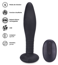 Charger l&#39;image dans la galerie, Plug anal télécommandé à distance 5 modes de vibration