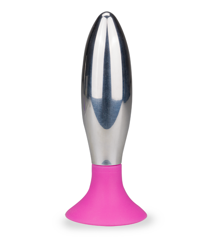 Plug anal ventouse acier 10,0cm