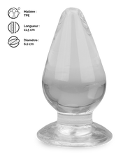 Charger l&#39;image dans la galerie, Plug anal ventouse transparent Softy