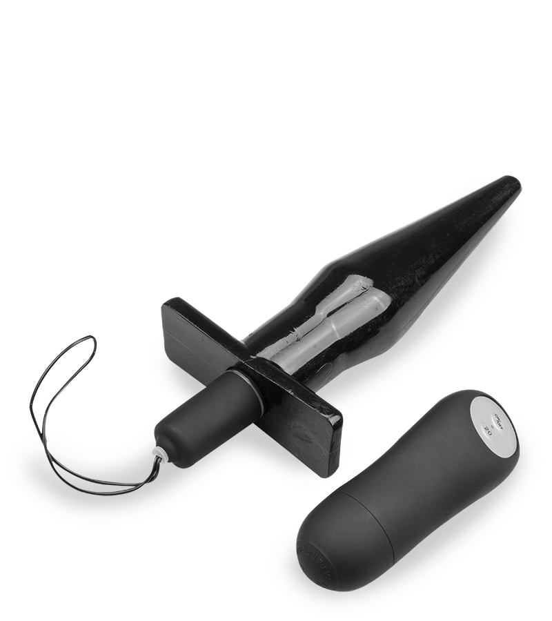 Plug anal vibrant cône télécommandé