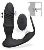 Plug anal vibrant et va-et-vient avec cockring Clark