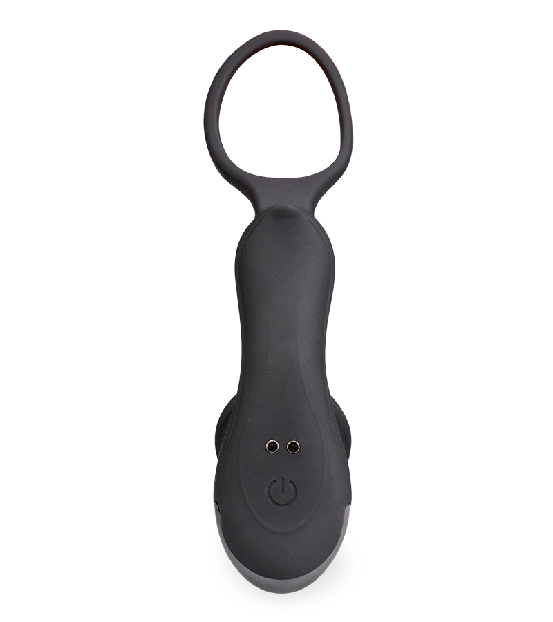 Plug anal vibrant et va-et-vient avec cockring Héra