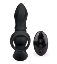 Charger l&#39;image dans la galerie, Plug anal vibrant et va-et-vient avec double cockring Toronto