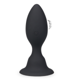 Plug anal vibrant flexible à ventouse