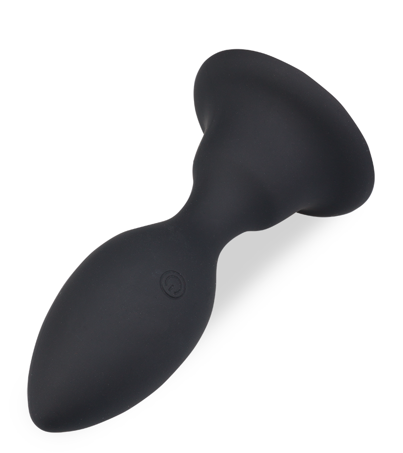 Plug anal vibrant flexible à ventouse