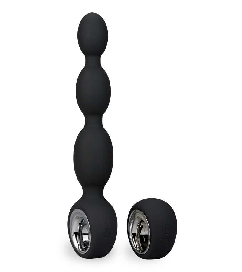 Plug anal vibrant XXL chapelet 3 boules