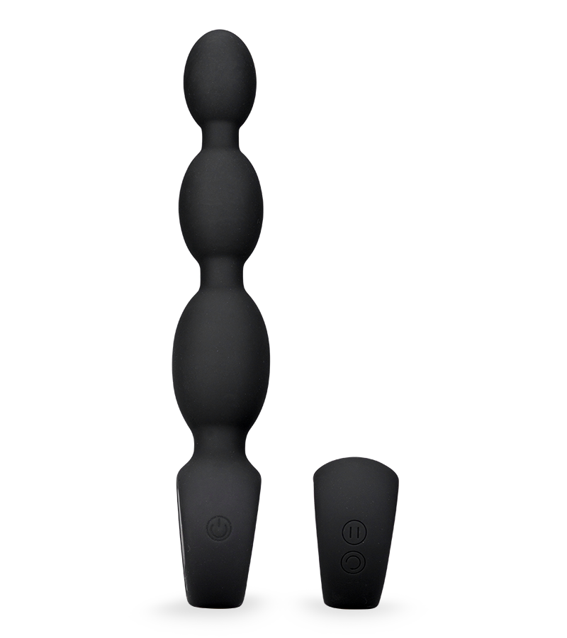 Plug anal vibrant XXL chapelet 3 boules