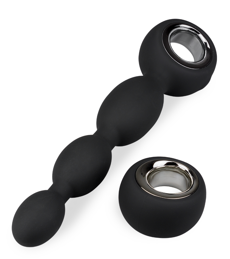 Plug anal vibrant XXL chapelet 3 boules