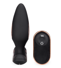 Charger l&#39;image dans la galerie, Plug anal vibrations et électrostimulation avec cockring Fever