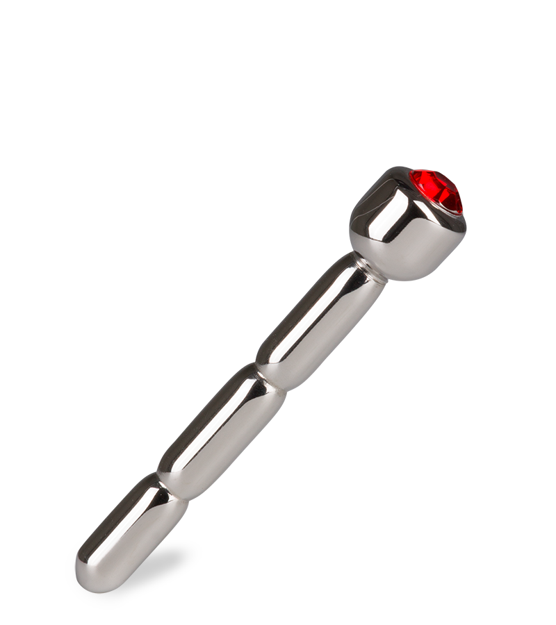 Plug d&#039;urètre court avec strass