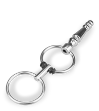 Charger l&#39;image dans la galerie, Plug d&#039;urètre percé avec anneaux Soyuz